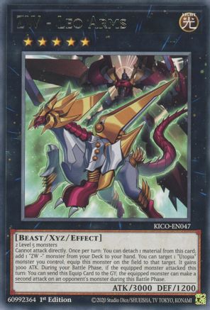 ZW - Leo Arms (KICO-EN047) - King's Court 1st Edition - Premium Yugioh Single from Konami - Just $0.25! Shop now at Game Crave Tournament Store