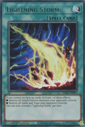 Lightning Storm (KICO-EN057) - King's Court 1st Edition - Premium Yugioh Single from Konami - Just $3.90! Shop now at Game Crave Tournament Store