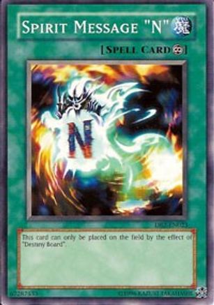 Spirit Message "N" (DB2-EN023) - Dark Beginning 2 Unlimited - Premium Yugioh Single from Konami - Just $0.26! Shop now at Game Crave Tournament Store