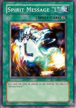 Spirit Message "L" (DB2-EN025) - Dark Beginning 2 Unlimited - Premium Yugioh Single from Konami - Just $0.33! Shop now at Game Crave Tournament Store