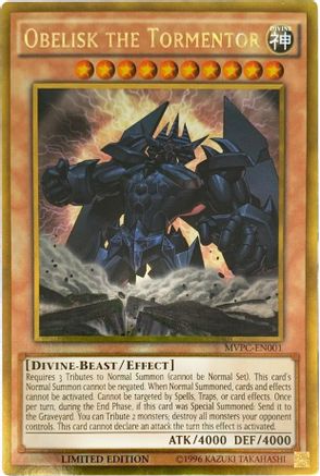 Obelisk the Tormentor (Blu-Ray DVD Promo) (MVPC-EN001) - The Dark Side of Dimensions Movie Pack: Gold Edition Limited - Premium Yugioh Single from Konami - Just $4.36! Shop now at Game Crave Tournament Store