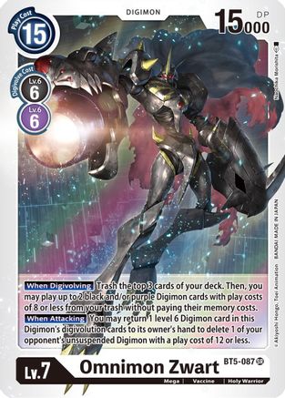 Omnimon Zwart (BT5-087) - Battle of Omni Foil - Premium Digimon Single from Bandai - Just $0.47! Shop now at Game Crave Tournament Store