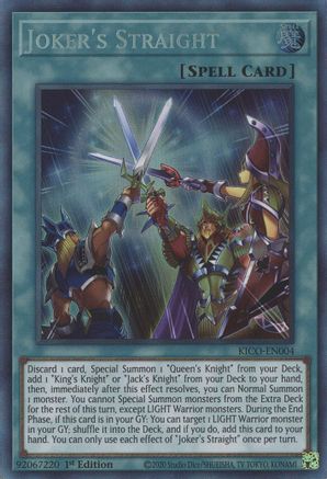 Joker's Straight (CR) (KICO-EN004) - King's Court 1st Edition - Premium Yugioh Single from Konami - Just $9.20! Shop now at Game Crave Tournament Store