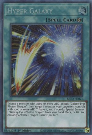 Hyper Galaxy (CR) (KICO-EN021) - King's Court 1st Edition - Premium Yugioh Single from Konami - Just $5.54! Shop now at Game Crave Tournament Store