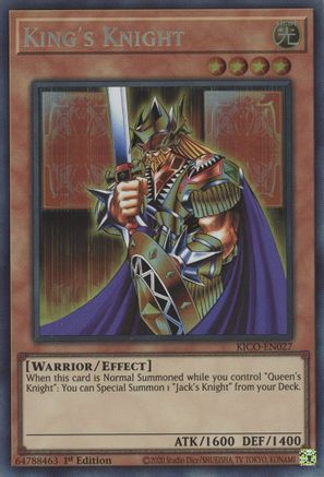 King's Knight (CR) (KICO-EN027) - King's Court 1st Edition - Premium Yugioh Single from Konami - Just $13.28! Shop now at Game Crave Tournament Store