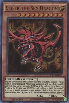 Slifer the Sky Dragon (Ultra Pharaoh's Rare) (KICO-EN063) - King's Court 1st Edition - Premium Yugioh Single from Konami - Just $22.65! Shop now at Game Crave Tournament Store