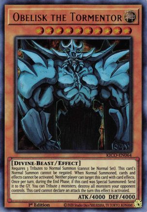Obelisk the Tormentor (Ultra Pharaoh's Rare) (KICO-EN064) - King's Court 1st Edition - Premium Yugioh Single from Konami - Just $27.45! Shop now at Game Crave Tournament Store