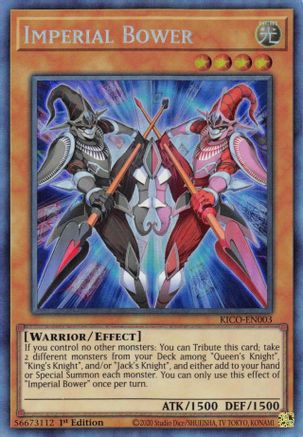 Imperial Bower (CR) (KICO-EN003) - King's Court 1st Edition - Premium Yugioh Single from Konami - Just $2.30! Shop now at Game Crave Tournament Store