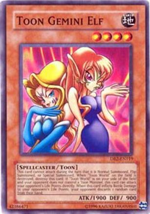 Toon Gemini Elf (DB2-EN119) - Dark Beginning 2 Unlimited - Premium Yugioh Single from Konami - Just $0.37! Shop now at Game Crave Tournament Store