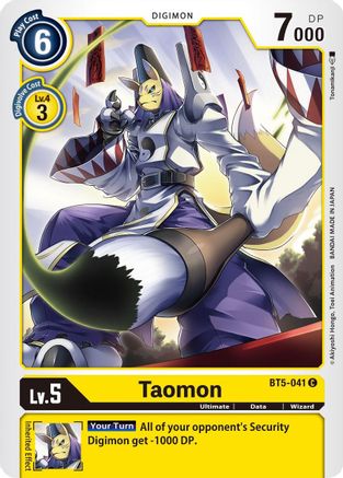 Taomon (BT5-041) - Battle of Omni - Premium Digimon Single from Bandai - Just $0.25! Shop now at Game Crave Tournament Store