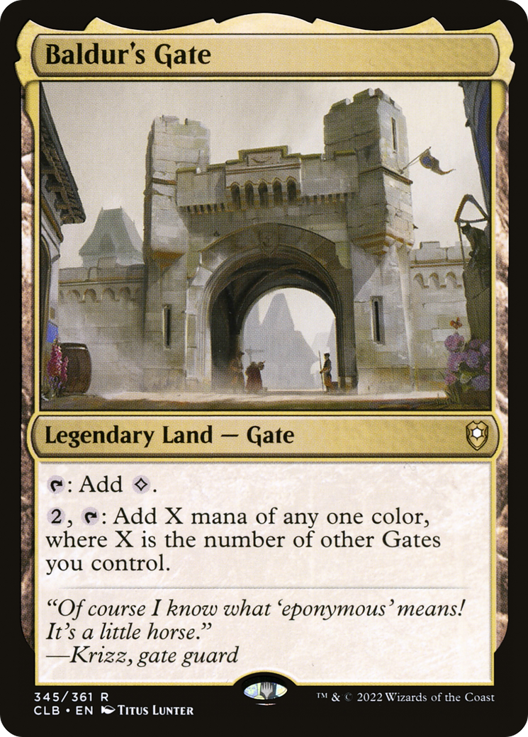 Baldur's Gate (CLB-345) - Commander Legends: Battle for Baldur's Gate - Premium MTG Single from Wizards of the Coast - Just $0.38! Shop now at Game Crave Tournament Store