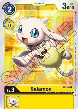 Salamon - ST3-02 (Event Pack 1) (ST3-02) - Starter Deck 03: Heaven's Yellow Foil - Premium Digimon Single from Bandai - Just $0.51! Shop now at Game Crave Tournament Store
