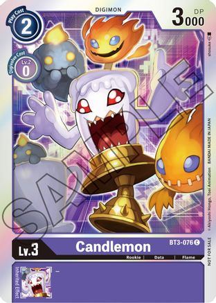 Candlemon - BT3-076 (Event Pack 1) (BT3-076) - Release Special Booster Foil - Premium Digimon Single from Bandai - Just $0.25! Shop now at Game Crave Tournament Store