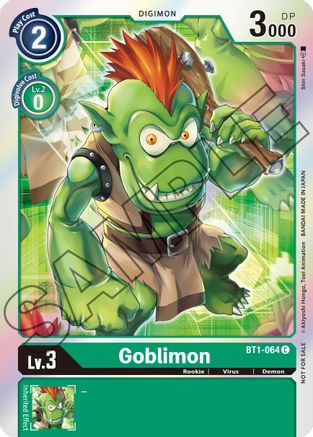 Goblimon - BT1-064 (Event Pack 1) (BT1-064) - Release Special Booster Foil - Premium Digimon Single from Bandai - Just $0.79! Shop now at Game Crave Tournament Store