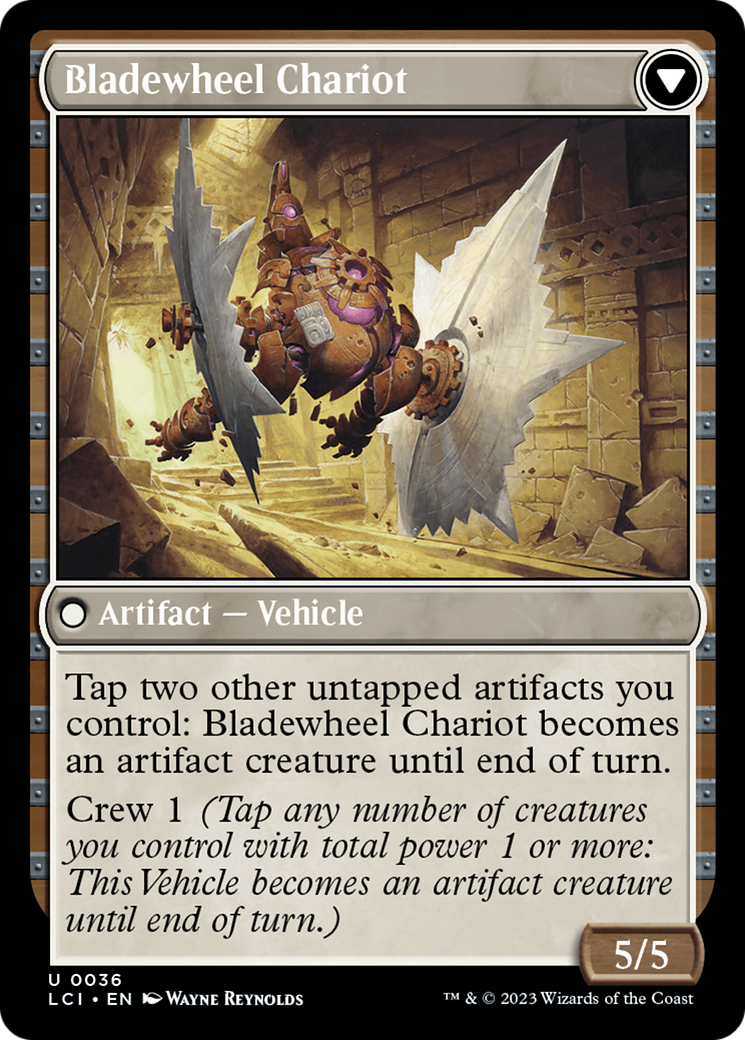 Spring-Loaded Sawblades // Bladewheel Chariot (LCI-036) - The Lost Caverns of Ixalan Foil - Premium MTG Single from Wizards of the Coast - Just $0.08! Shop now at Game Crave Tournament Store