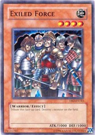 Exiled Force (DB2-EN143) - Dark Beginning 2 Unlimited - Premium Yugioh Single from Konami - Just $0.16! Shop now at Game Crave Tournament Store