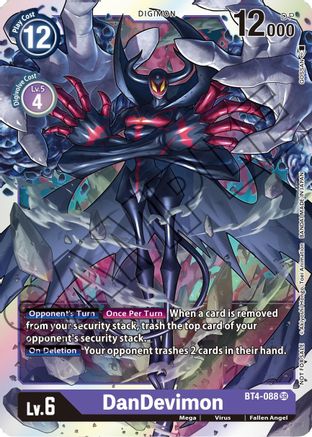 DanDevimon - BT4-088 (Event Pack 1) (BT4-088) - Great Legend Foil - Premium Digimon Single from Bandai - Just $7.30! Shop now at Game Crave Tournament Store