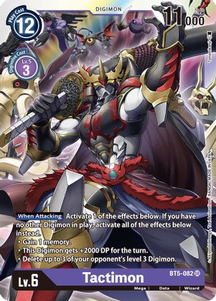 Tactimon (BT5-082) - Battle of Omni Foil - Premium Digimon Single from Bandai - Just $0.25! Shop now at Game Crave Tournament Store