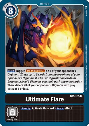Ultimate Flare (BT5-105) - Battle of Omni - Premium Digimon Single from Bandai - Just $0.25! Shop now at Game Crave Tournament Store