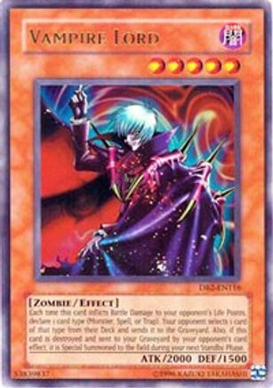 Vampire Lord (DB2-EN116) - Dark Beginning 2 Unlimited - Premium Yugioh Single from Konami - Just $3.10! Shop now at Game Crave Tournament Store