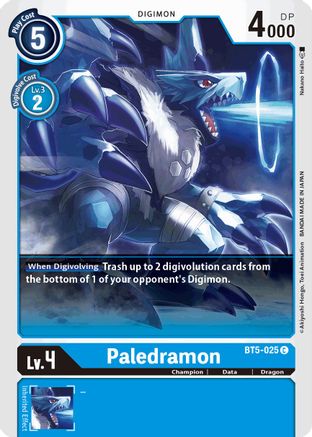 Paledramon (BT5-025) - Battle of Omni - Premium Digimon Single from Bandai - Just $0.25! Shop now at Game Crave Tournament Store