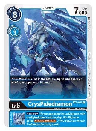 CrysPaledramon (BT5-028) - Battle of Omni - Premium Digimon Single from Bandai - Just $0.25! Shop now at Game Crave Tournament Store