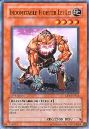 Indomitable Fighter Lei Lei (CRV-EN023) - Cybernetic Revolution Unlimited - Premium Yugioh Single from Konami - Just $0.25! Shop now at Game Crave Tournament Store