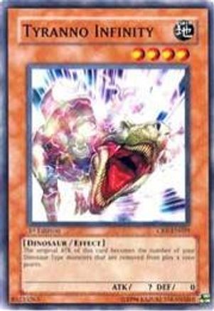 Tyranno Infinity (CRV-EN029) - Cybernetic Revolution 1st Edition - Premium Yugioh Single from Konami - Just $0.08! Shop now at Game Crave Tournament Store
