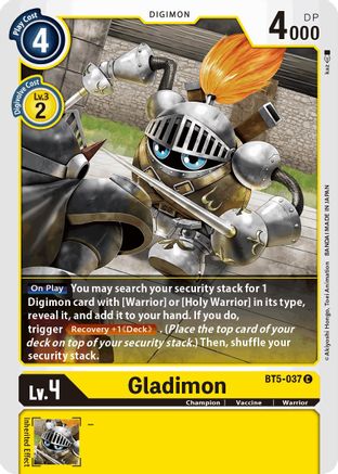 Gladimon (BT5-037) - Battle of Omni - Premium Digimon Single from Bandai - Just $0.08! Shop now at Game Crave Tournament Store