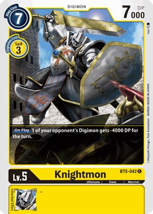 Knightmon (BT5-042) - Battle of Omni - Premium Digimon Single from Bandai - Just $0.25! Shop now at Game Crave Tournament Store