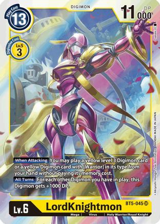 LordKnightmon (BT5-045) - Battle of Omni Foil - Premium Digimon Single from Bandai - Just $0.35! Shop now at Game Crave Tournament Store