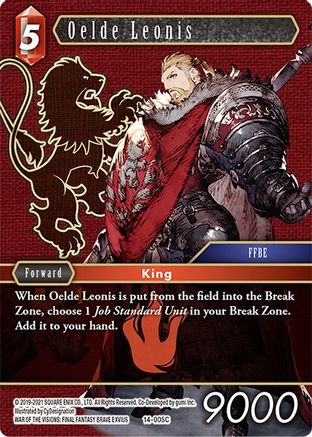 Oelde Leonis (OPUS XIV: CRYSTAL ABYSS) Foil - Premium Final Fantasy Single from Opus XIV: Crystal Abyss - Just $0.25! Shop now at Game Crave Tournament Store