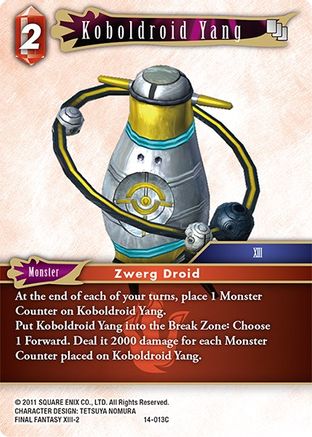 Koboldroid Yang (OPUS XIV: CRYSTAL ABYSS) - Premium Final Fantasy Single from Opus XIV: Crystal Abyss - Just $0.25! Shop now at Game Crave Tournament Store
