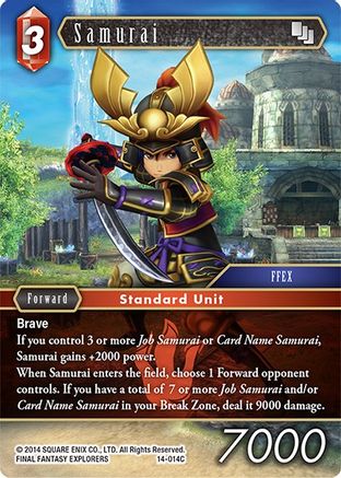 Samurai (OPUS XIV: CRYSTAL ABYSS) Foil - Premium Final Fantasy Single from Opus XIV: Crystal Abyss - Just $1.61! Shop now at Game Crave Tournament Store