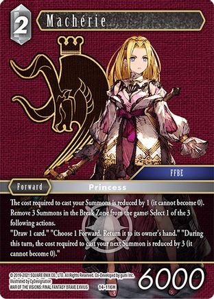 Macherie (OPUS XIV: CRYSTAL ABYSS) Foil - Premium Final Fantasy Single from Opus XIV: Crystal Abyss - Just $0.86! Shop now at Game Crave Tournament Store