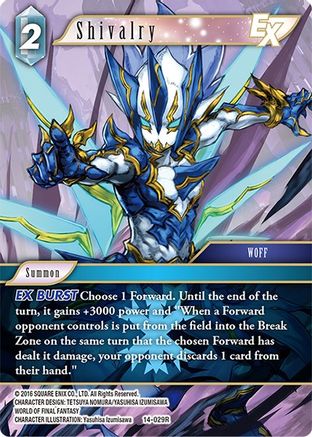 Shivalry EX (OPUS XIV: CRYSTAL ABYSS) Foil - Premium Final Fantasy Single from Opus XIV: Crystal Abyss - Just $0.75! Shop now at Game Crave Tournament Store