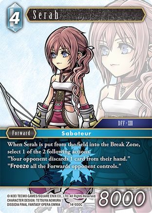 Serah (OPUS XIV: CRYSTAL ABYSS) - Premium Final Fantasy Single from Opus XIV: Crystal Abyss - Just $0.25! Shop now at Game Crave Tournament Store