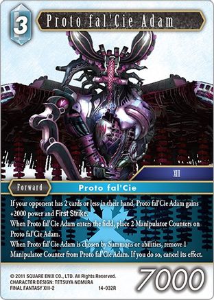 Proto fal'Cie Adam (OPUS XIV: CRYSTAL ABYSS) - Premium Final Fantasy Single from Opus XIV: Crystal Abyss - Just $0.25! Shop now at Game Crave Tournament Store