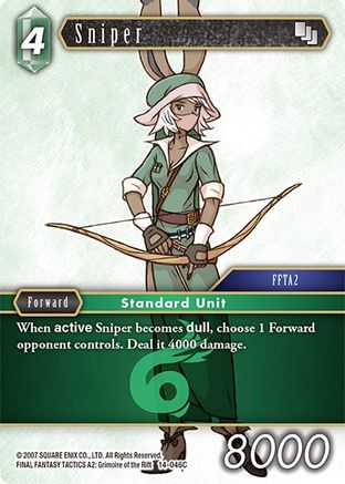 Sniper (OPUS XIV: CRYSTAL ABYSS) - Premium Final Fantasy Single from Opus XIV: Crystal Abyss - Just $0.25! Shop now at Game Crave Tournament Store