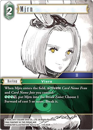 Mjrn (OPUS XIV: CRYSTAL ABYSS) Foil - Premium Final Fantasy Single from Opus XIV: Crystal Abyss - Just $0.66! Shop now at Game Crave Tournament Store