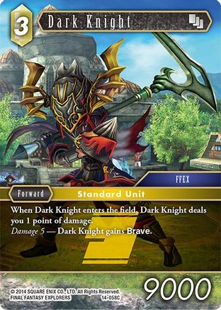 Dark Knight (OPUS XIV: CRYSTAL ABYSS) Foil - Premium Final Fantasy Single from Opus XIV: Crystal Abyss - Just $0.36! Shop now at Game Crave Tournament Store