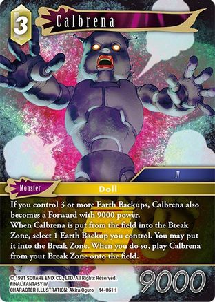 Calbrena (OPUS XIV: CRYSTAL ABYSS) Foil - Premium Final Fantasy Single from Opus XIV: Crystal Abyss - Just $0.08! Shop now at Game Crave Tournament Store