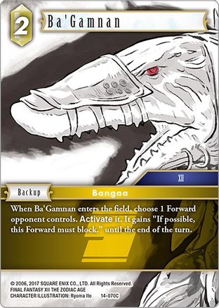 Ba'Gamnan (OPUS XIV: CRYSTAL ABYSS) - Premium Final Fantasy Single from Opus XIV: Crystal Abyss - Just $0.25! Shop now at Game Crave Tournament Store