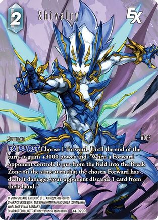 Shivalry EX (Full Art) (OPUS XIV: CRYSTAL ABYSS) Foil - Premium Final Fantasy Single from Opus XIV: Crystal Abyss - Just $7.43! Shop now at Game Crave Tournament Store