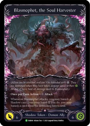 Blasmophet, the Soul Harvester (FAB041) (FAB041) - Flesh and Blood: Promo Cards Rainbow Foil - Premium Flesh And Blood Single from Legend Story Studios - Just $12.42! Shop now at Game Crave Tournament Store