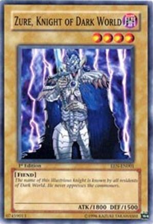 Zure, Knight of Dark World (EEN-EN001) - Elemental Energy Unlimited - Premium Yugioh Single from Konami - Just $0.23! Shop now at Game Crave Tournament Store