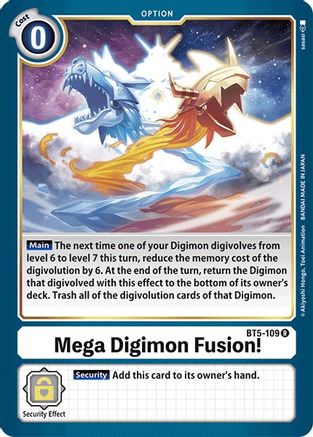 Mega Digimon Fusion! (BT5-109) - Battle of Omni - Premium Digimon Single from Bandai - Just $0.25! Shop now at Game Crave Tournament Store