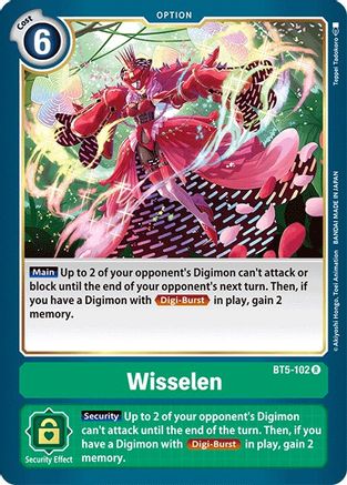 Wisselen (BT5-102) - Battle of Omni - Premium Digimon Single from Bandai - Just $0.25! Shop now at Game Crave Tournament Store