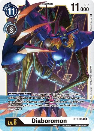 Diaboromon (BT5-084) - Battle of Omni Pre-Release Cards - Premium Digimon Single from Bandai - Just $2.54! Shop now at Game Crave Tournament Store