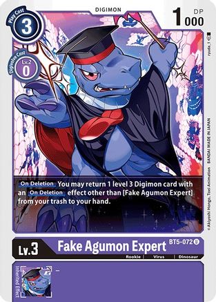 Fake Agumon Expert (BT5-072) - Battle of Omni - Premium Digimon Single from Bandai - Just $0.08! Shop now at Game Crave Tournament Store